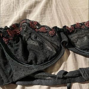 Rosanna Ansaloni embroidered sheer bra.